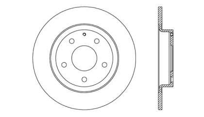 Тормозной диск OPEN PARTS BDR2714.10