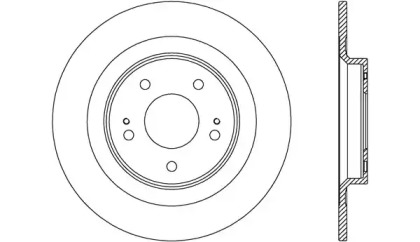 Тормозной диск OPEN PARTS BDR2715.10