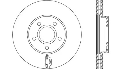 Тормозной диск OPEN PARTS BDR2739.20