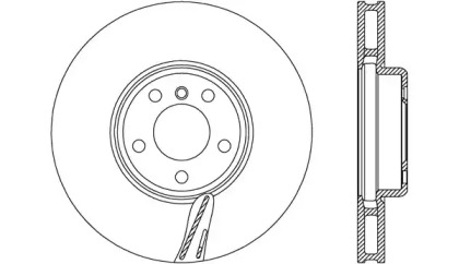 Тормозной диск OPEN PARTS BDR2745.20