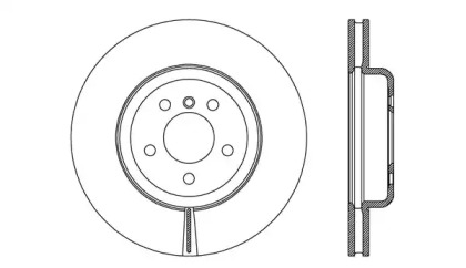 Тормозной диск OPEN PARTS BDR2748.20