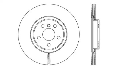 Тормозной диск OPEN PARTS BDR2750.20