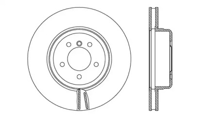 Тормозной диск OPEN PARTS BDR2753.20