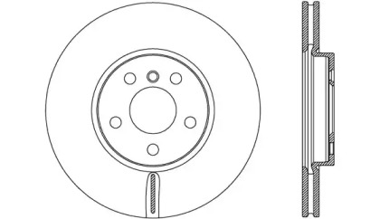 Тормозной диск OPEN PARTS BDR2761.20