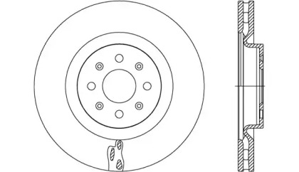 Тормозной диск OPEN PARTS BDR2772.20