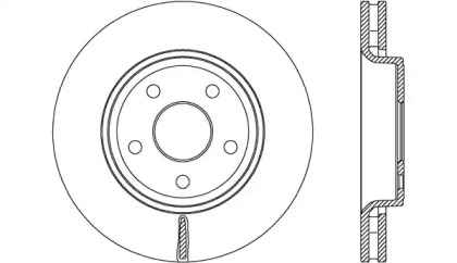 Тормозной диск OPEN PARTS BDR2782.20