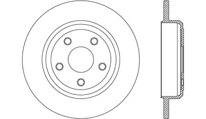 Тормозной диск OPEN PARTS BDR2783.10