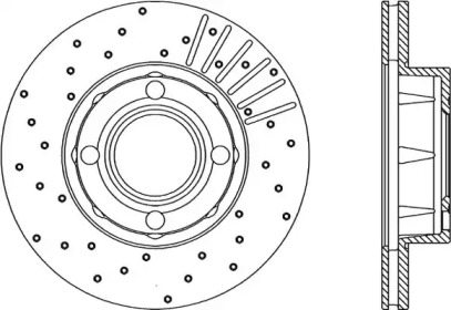 Тормозной диск OPEN PARTS BDRS1032.25