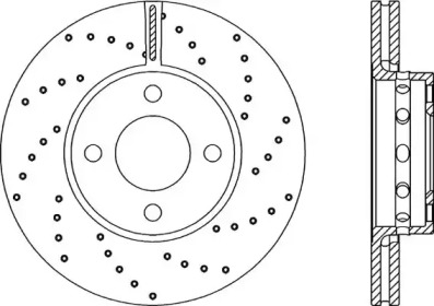 Тормозной диск OPEN PARTS BDRS1040.25