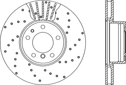 Тормозной диск OPEN PARTS BDRS1096.25