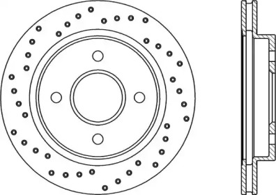 Тормозной диск OPEN PARTS BDRS1185.25