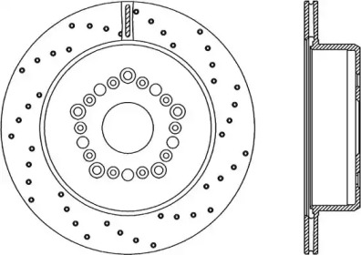 Тормозной диск OPEN PARTS BDRS1568.25