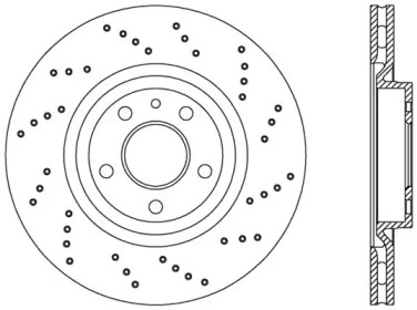 Тормозной диск OPEN PARTS BDRS1663.25