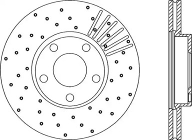 Тормозной диск OPEN PARTS BDRS1732.25