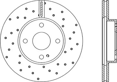 Тормозной диск OPEN PARTS BDRS1780.25