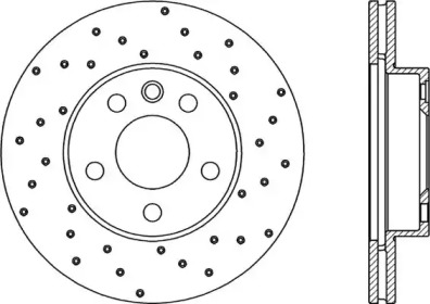 Тормозной диск OPEN PARTS BDRS1843.25