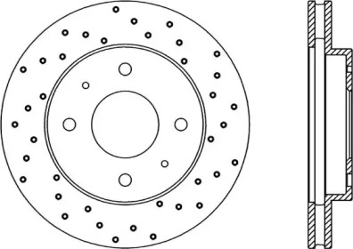 Тормозной диск OPEN PARTS BDRS1870.25