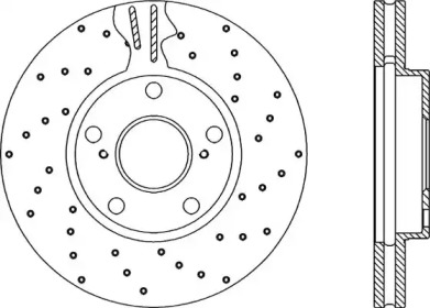 Тормозной диск OPEN PARTS BDRS1876.25