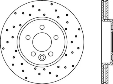 Тормозной диск OPEN PARTS BDRS1900.25