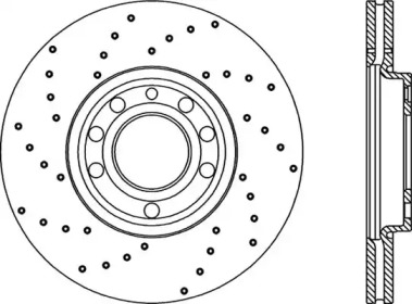 Тормозной диск OPEN PARTS BDRS1991.25