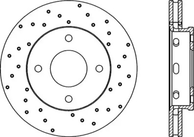 Тормозной диск OPEN PARTS BDRS2055.25