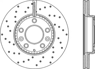 Тормозной диск OPEN PARTS BDRS2135.25