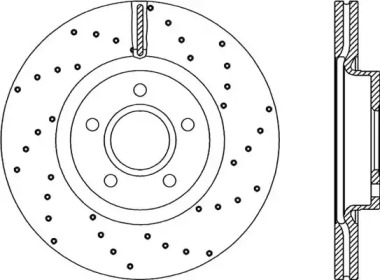 Тормозной диск OPEN PARTS BDRS2153.25