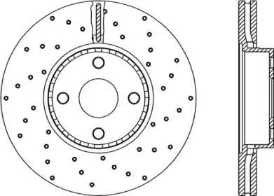 Тормозной диск OPEN PARTS BDRS2155.25