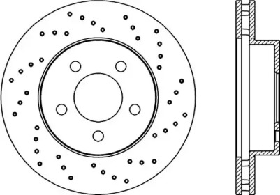 Тормозной диск OPEN PARTS BDRS2167.25