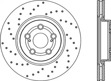 Тормозной диск OPEN PARTS BDRS2192.25