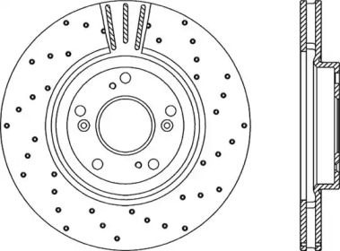 Тормозной диск OPEN PARTS BDRS2209.25