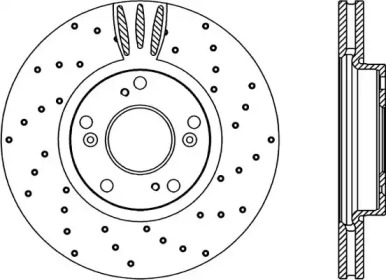 Тормозной диск OPEN PARTS BDRS2226.25