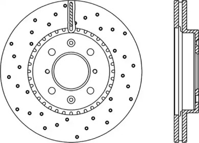 Тормозной диск OPEN PARTS BDRS2233.25