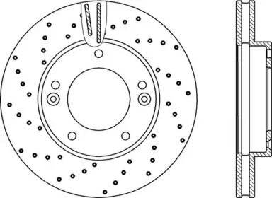 Тормозной диск OPEN PARTS BDRS2240.25