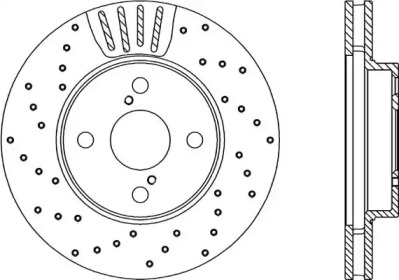 Тормозной диск OPEN PARTS BDRS2292.25