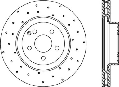 Тормозной диск OPEN PARTS BDRS2298.25