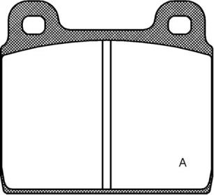 Комплект тормозных колодок OPEN PARTS BPA0002.20