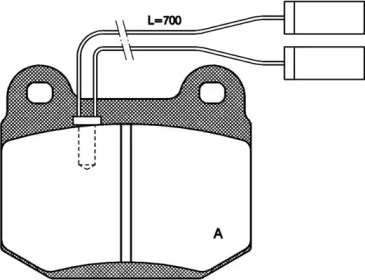 Комплект тормозных колодок OPEN PARTS BPA0014.01