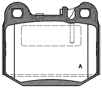 Комплект тормозных колодок OPEN PARTS BPA0014.40