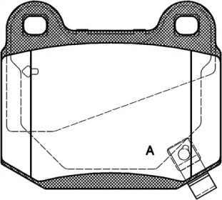 Комплект тормозных колодок OPEN PARTS BPA0014.52