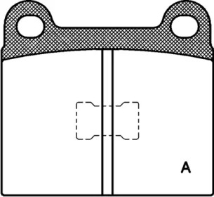 Комплект тормозных колодок OPEN PARTS BPA0017.00