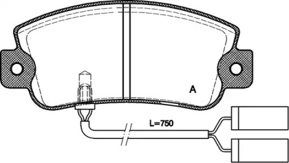 Комплект тормозных колодок OPEN PARTS BPA0025.22