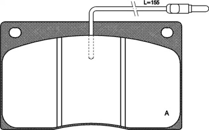 Комплект тормозных колодок OPEN PARTS BPA0044.02