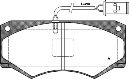 Комплект тормозных колодок OPEN PARTS BPA0047.52