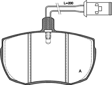 Комплект тормозных колодок OPEN PARTS BPA0056.11