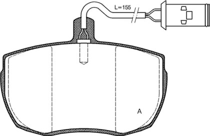 Комплект тормозных колодок OPEN PARTS BPA0056.22