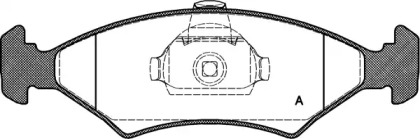 Комплект тормозных колодок OPEN PARTS BPA0119.10