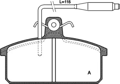 Комплект тормозных колодок OPEN PARTS BPA0128.02