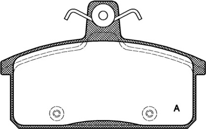 Комплект тормозных колодок OPEN PARTS BPA0128.50