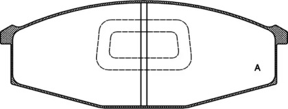 Комплект тормозных колодок OPEN PARTS BPA0129.10